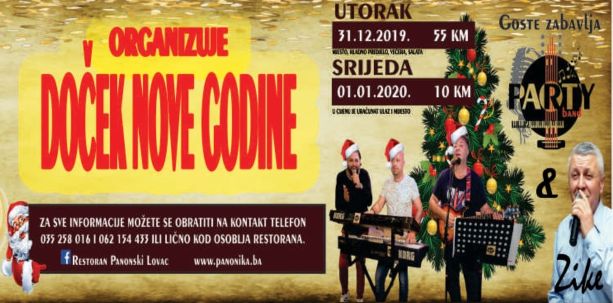 Doček Nove 2020. godine u restoranu Panonski Lovac